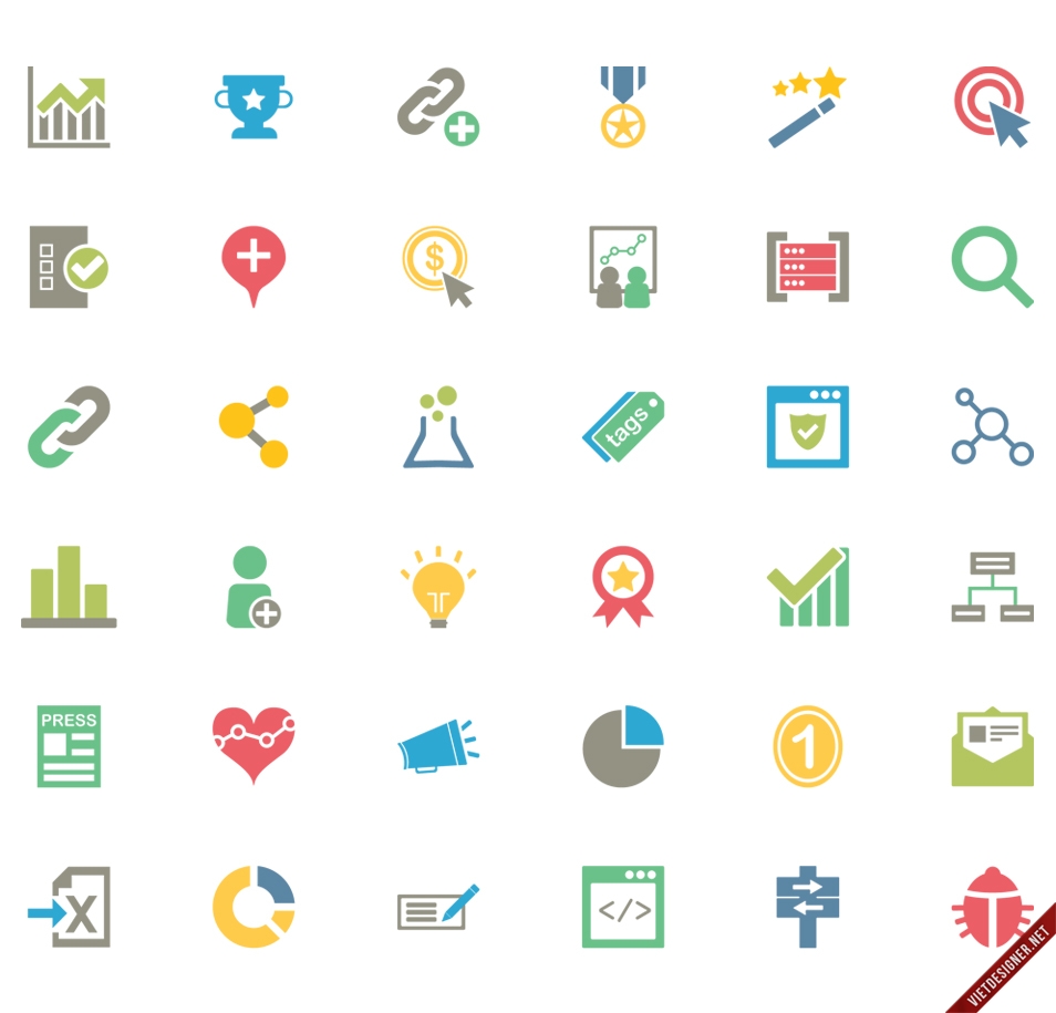 Biểu tượng đẹp cho thiết kế web