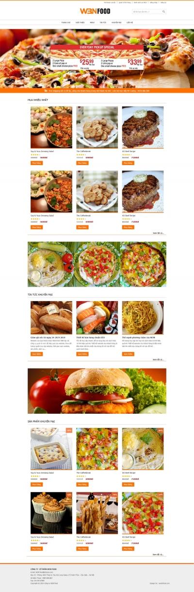 web ẩm thực