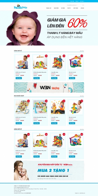 Web bán hàng Mẹ & bé
