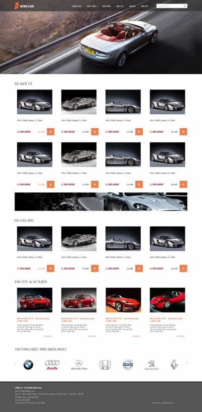 Web showroom ô tô