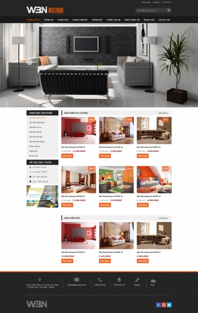 Web bán hàng nội thất