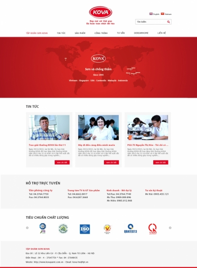 Web tập đoàn sơn