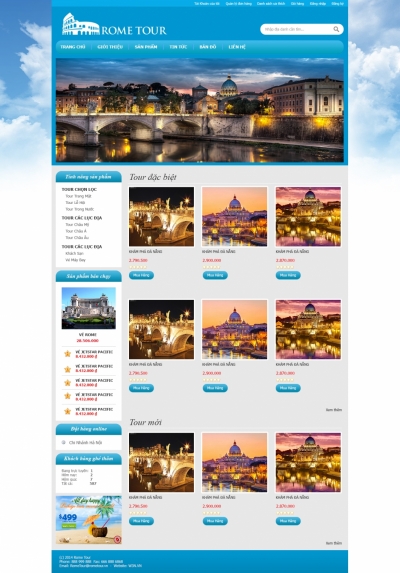 Web tour du lịch